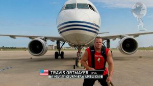 Travis Ortmayer, Worlds Strongest Man Pulls Plane