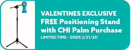 Valentines Promo Buy a CHI Palm Get a Free CHI Palm Positioning Stand