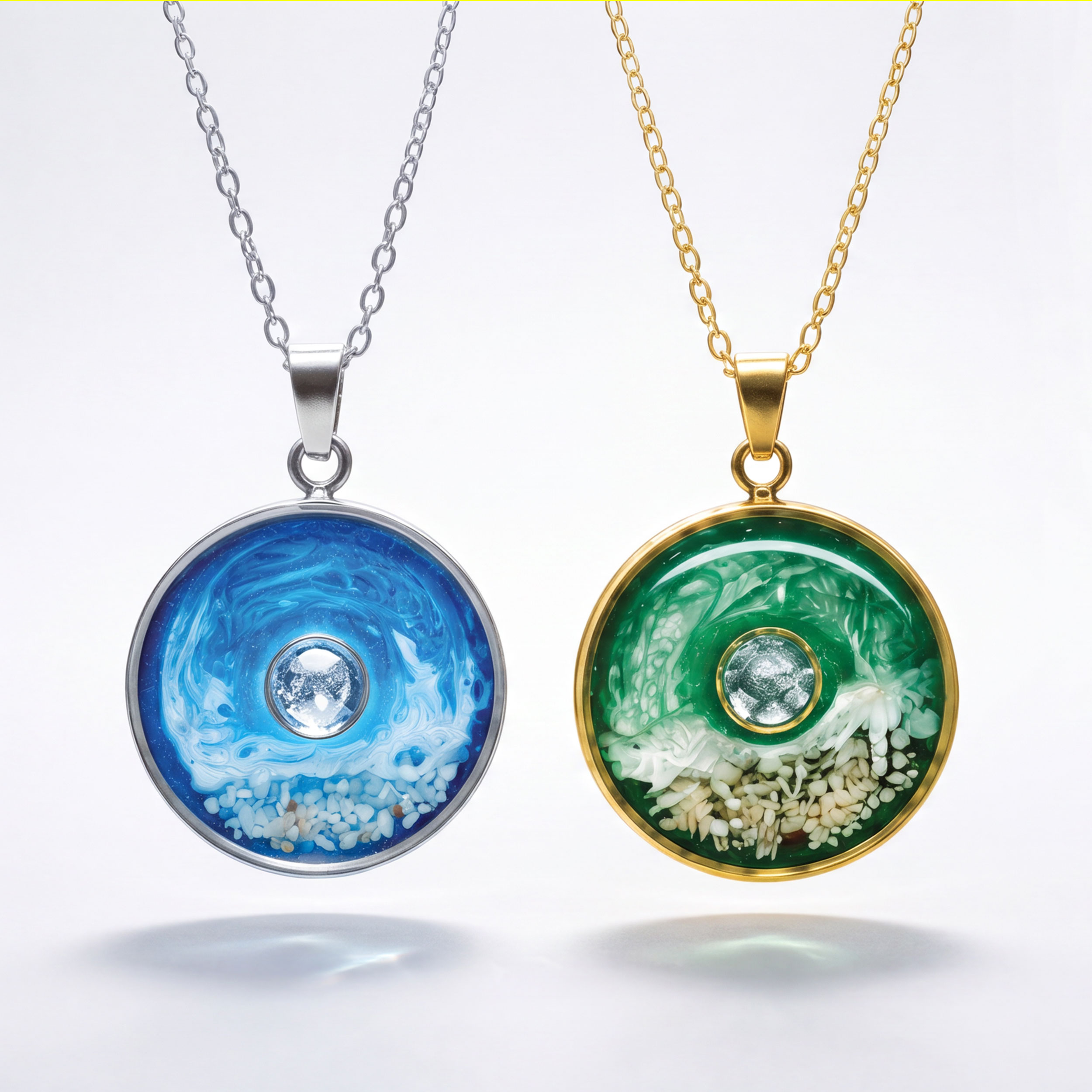 CHI Yadira Pendant in Silver & Gold